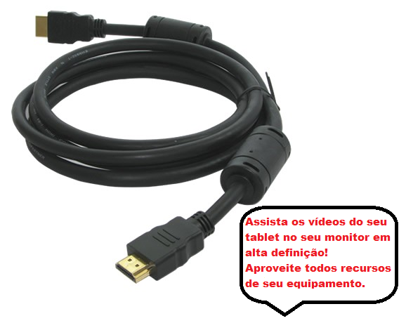 CABO HDMI X MINI HDMI PRETO 1,80 MTS 1.3